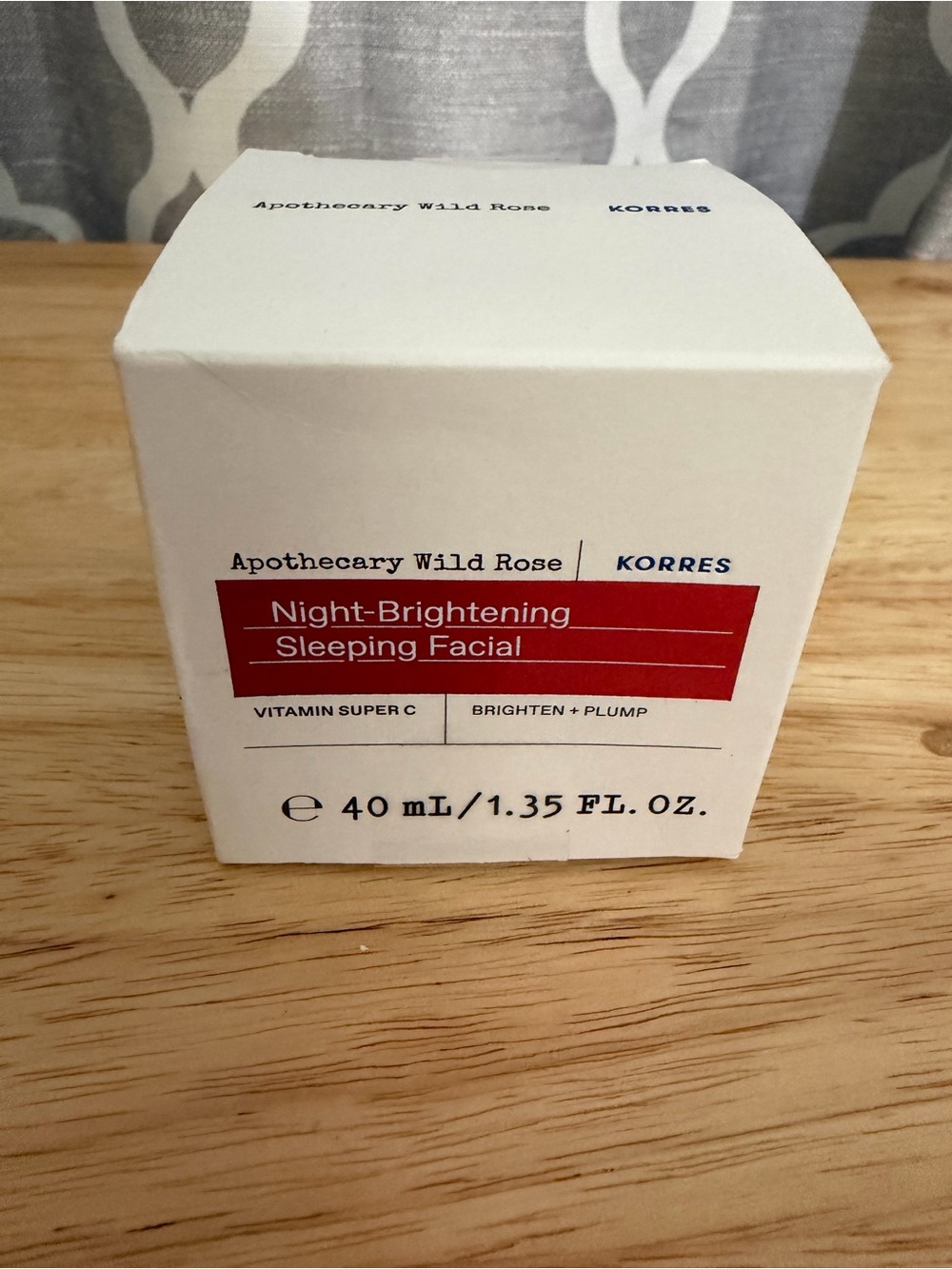 Korres Apothecary Wild Rose Brightening Sleeping Facial New Sealed 1.35 oz